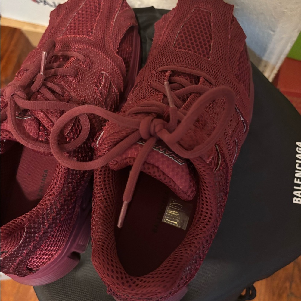 Balenciaga Phantom Burgundy Sneakers